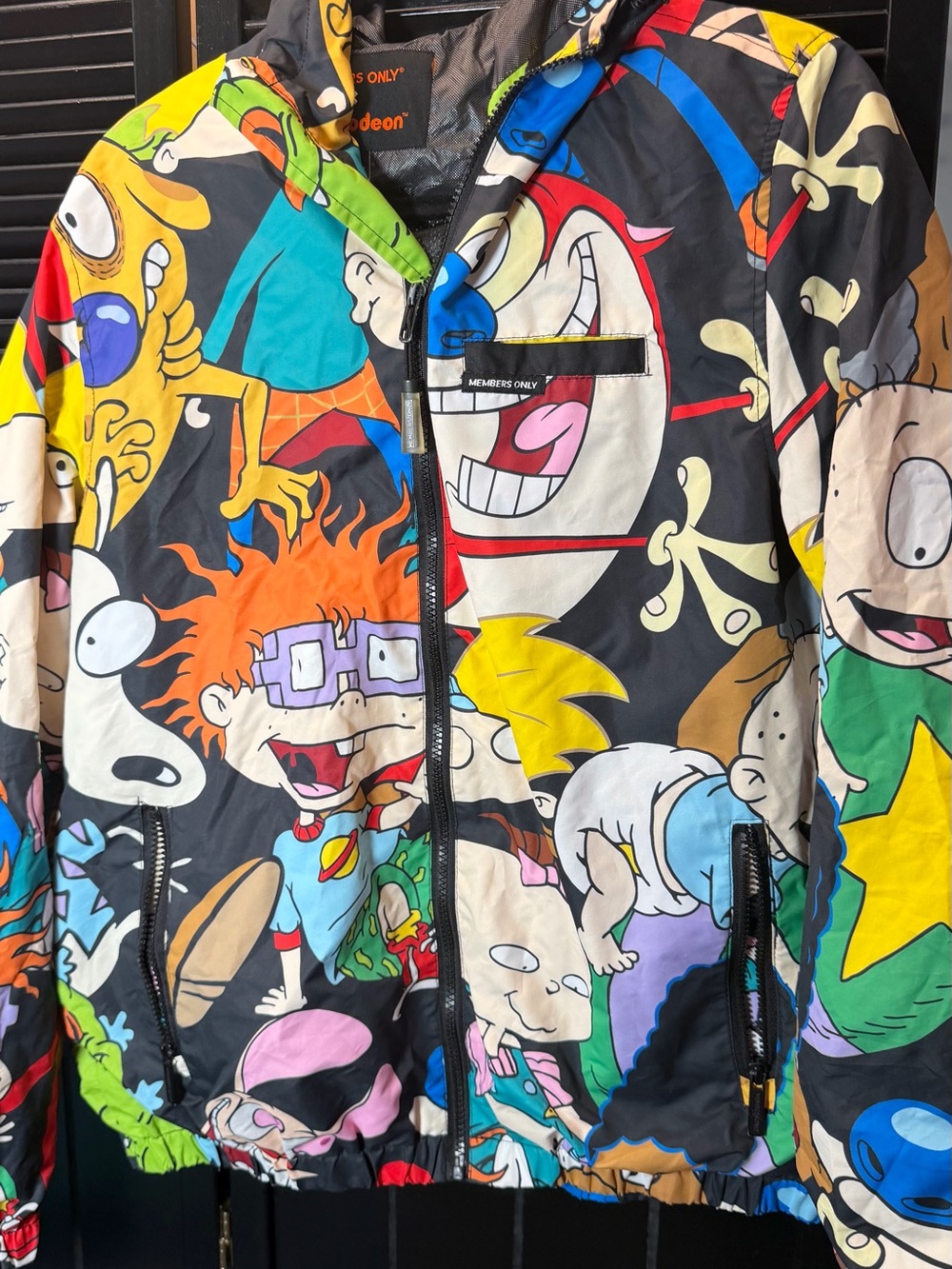 Members Only Multicolor Rugrats Cartoon Character Jacket